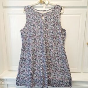 Nuu Muu Womens 2XL Multi Blue Sleeveless Activewear Golf Tennis Pickleball